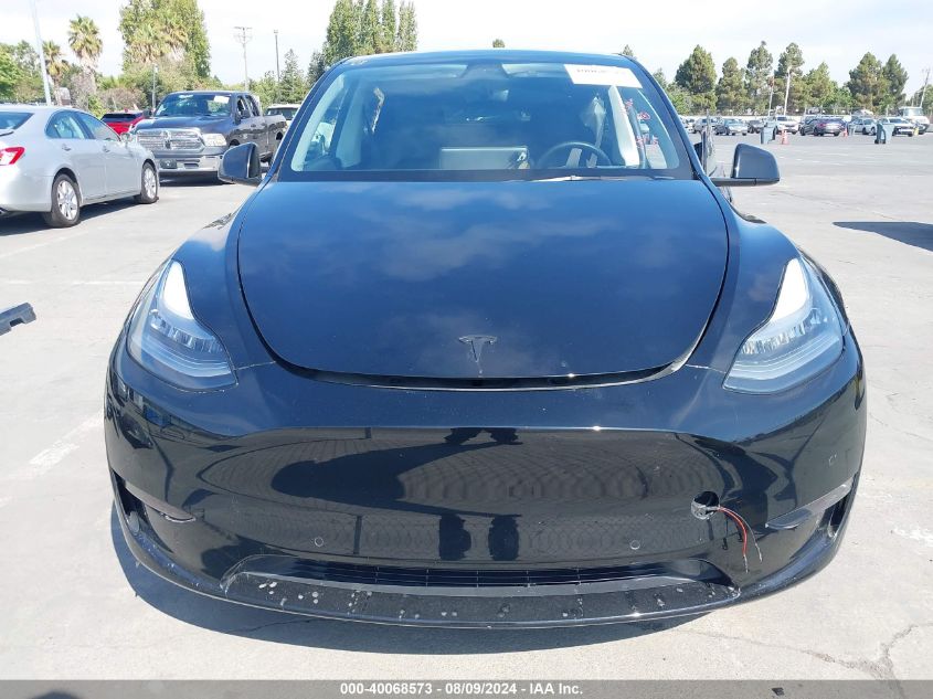 2021 Tesla Model Y Long Range Dual Motor All-Wheel Drive VIN: 5YJYGAEE8MF159929 Lot: 40068573