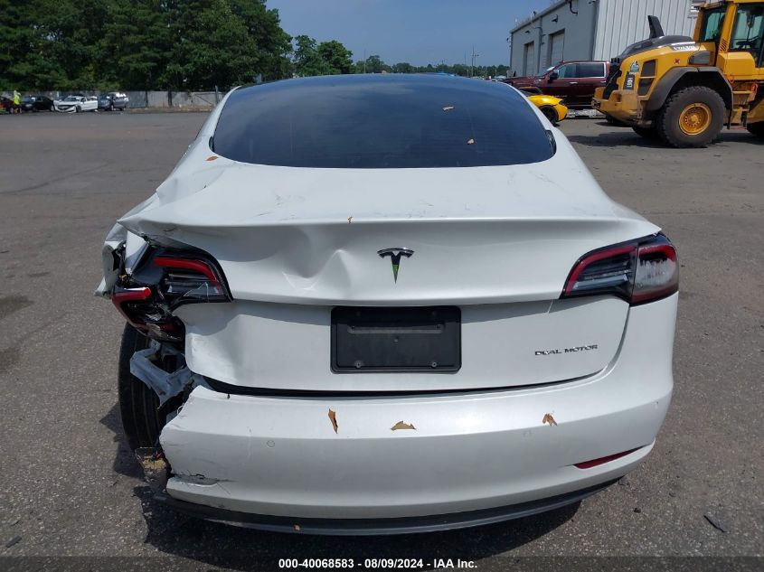 2022 Tesla Model 3 Long Range Dual Motor All-Wheel Drive VIN: 5YJ3E1EB7NF181573 Lot: 40068583