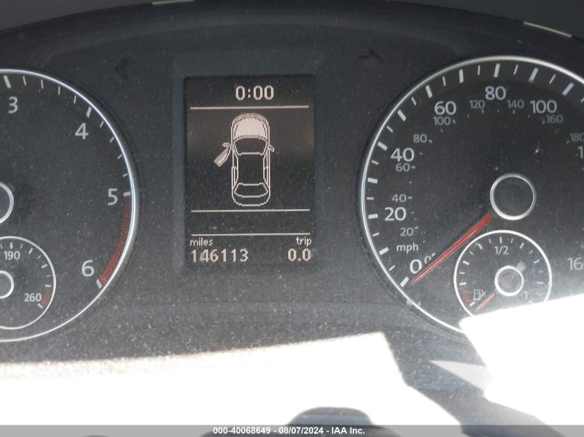 2012 Volkswagen Passat 2.0L Tdi Sel Premium VIN: 1VWCN7A39CC088059 Lot: 40068649