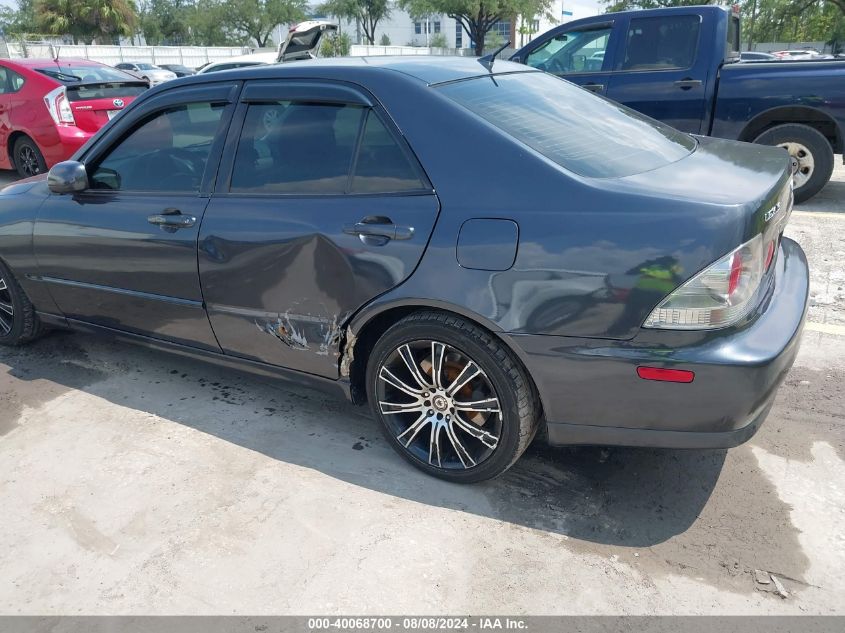 2001 Lexus Is 300 Base (A5) VIN: JTHBD182X10020166 Lot: 40068700