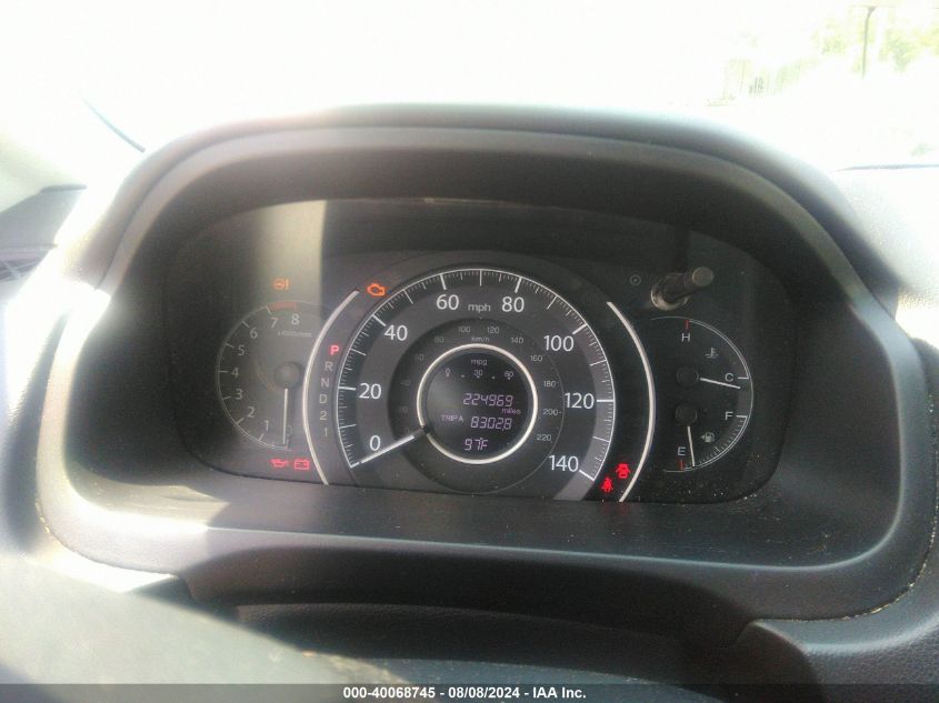 2012 Honda Cr-V Ex-L VIN: 5J6RM3H76CL042037 Lot: 40068745