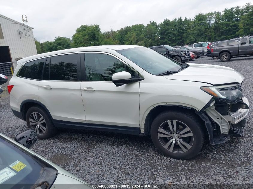 2016 Honda Pilot Ex-L VIN: 5FNYF6H59GB080401 Lot: 40068821