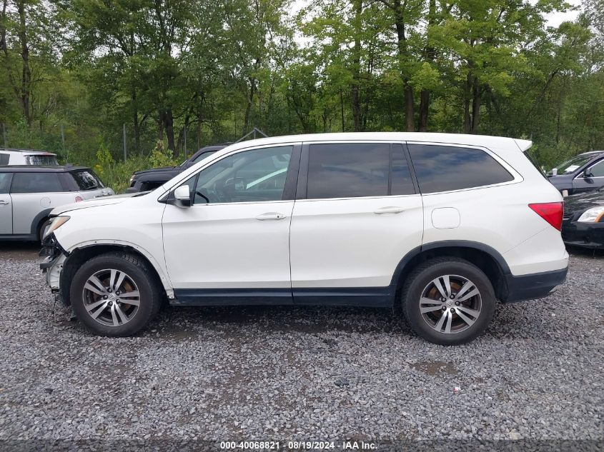 2016 Honda Pilot Ex-L VIN: 5FNYF6H59GB080401 Lot: 40068821