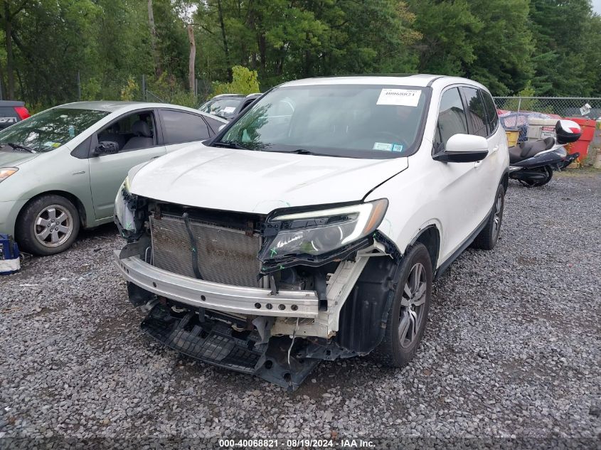 2016 Honda Pilot Ex-L VIN: 5FNYF6H59GB080401 Lot: 40068821