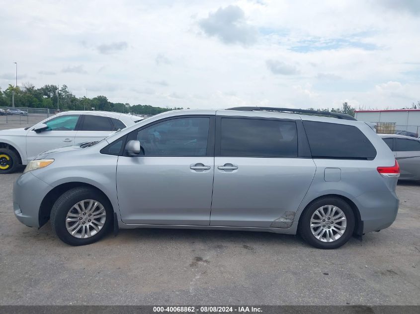 2013 Toyota Sienna Xle V6 8 Passenger VIN: 5TDYK3DC7DS295507 Lot: 40068862