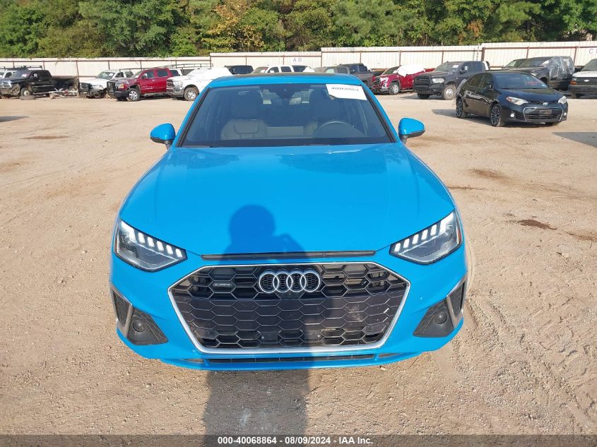 2022 Audi A4 Premium Plus 45 VIN: WAUEAAF47NN011314 Lot: 40068864