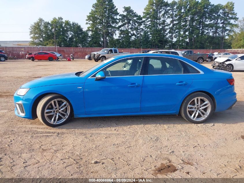 2022 Audi A4 Premium Plus 45 VIN: WAUEAAF47NN011314 Lot: 40068864