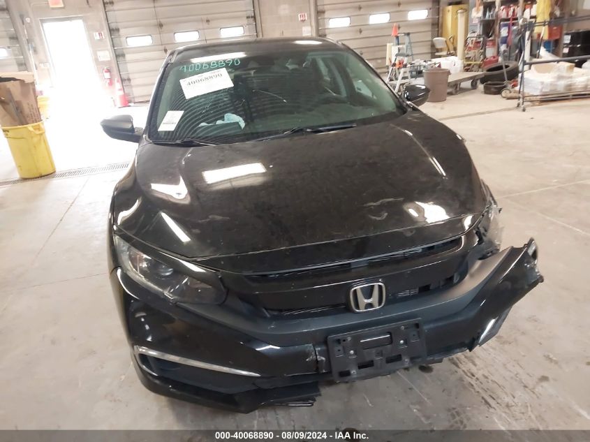 2019 Honda Civic Lx VIN: 19XFC2F63KE000707 Lot: 40068890