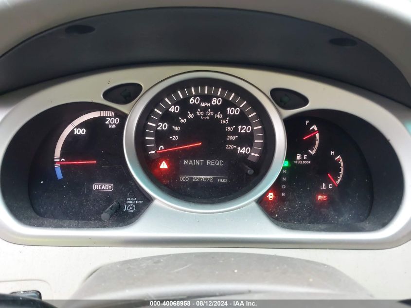 2006 Toyota Highlander Hybrid VIN: JTEDW21A660006845 Lot: 40068958