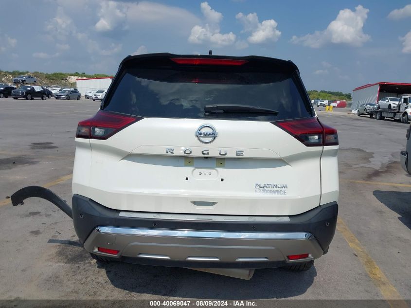 2021 Nissan Rogue Platinum Fwd VIN: JN8AT3DC3MW104474 Lot: 40069047