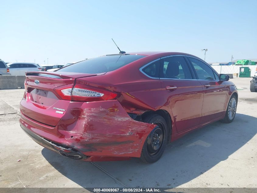 2013 Ford Fusion Titanium VIN: 3FA6P0K91DR260677 Lot: 40069067