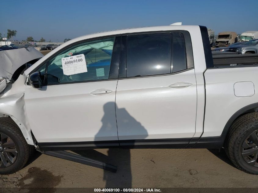 2024 Honda Ridgeline Sport VIN: 5FPYK3F11RB025378 Lot: 40069100