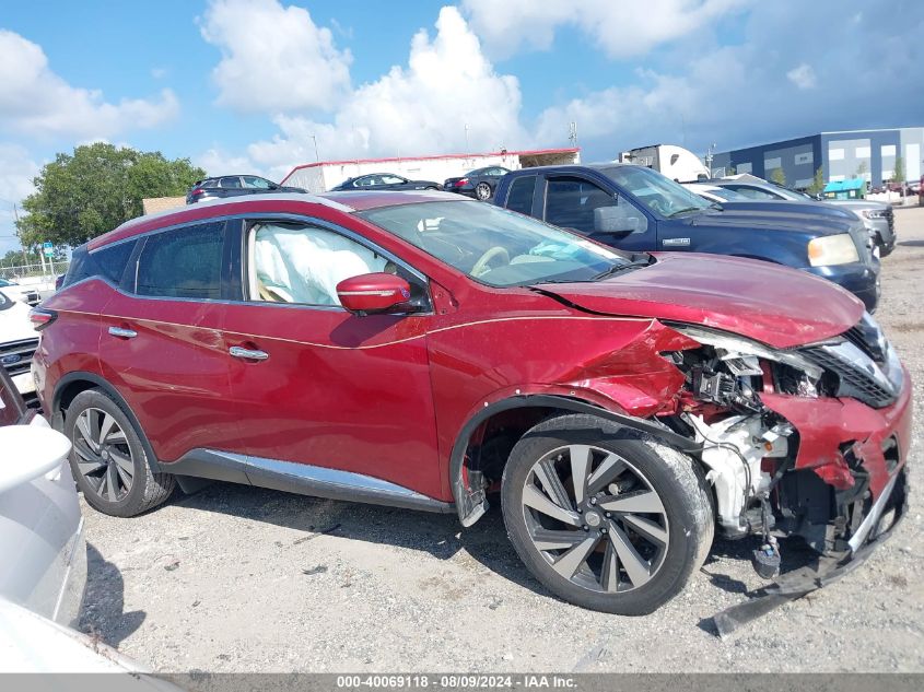 2015 Nissan Murano Platinum VIN: 5N1AZ2MG1FN262419 Lot: 40069118