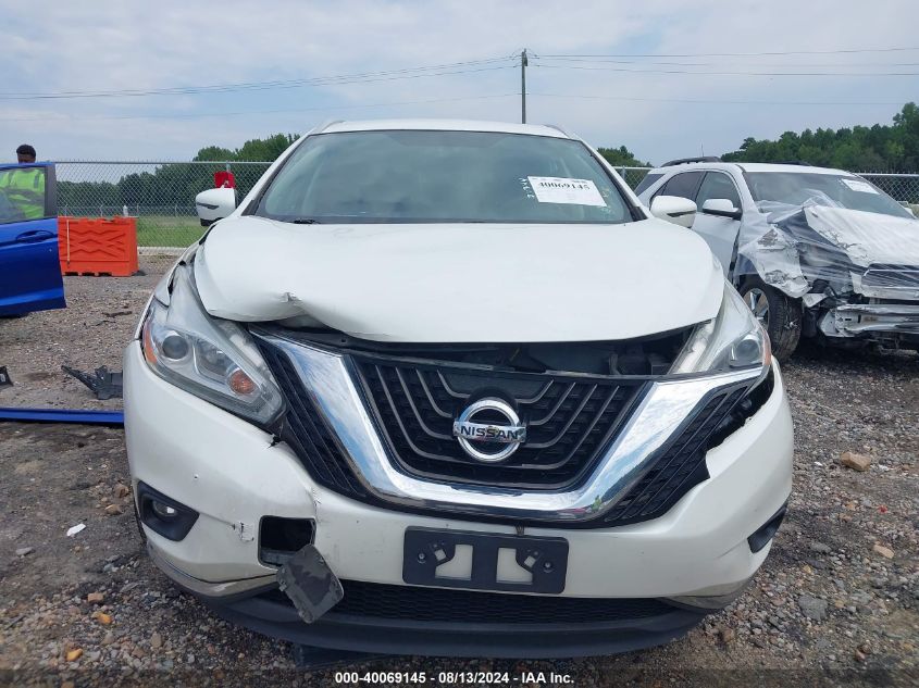 2017 Nissan Murano Sl VIN: 5N1AZ2MH3HN185760 Lot: 40069145