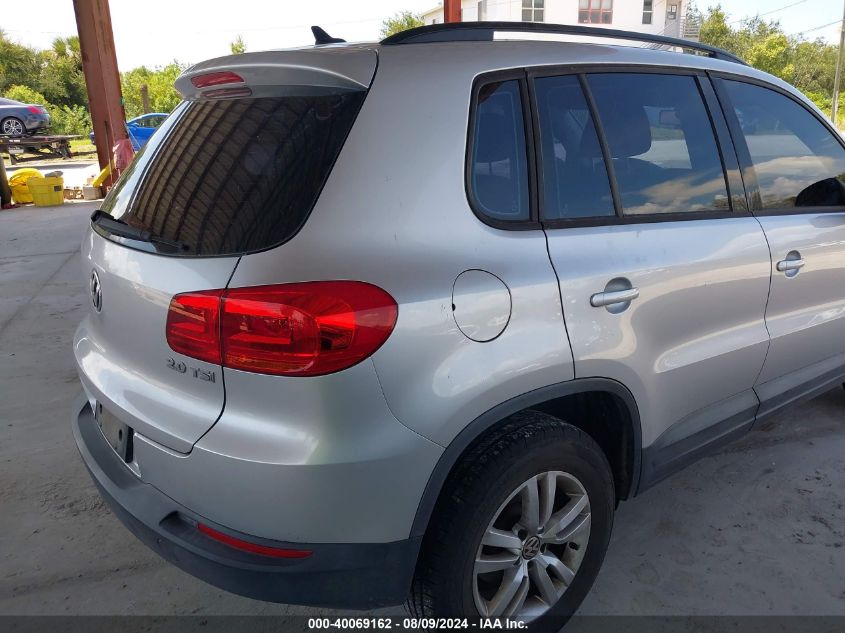 2015 Volkswagen Tiguan S VIN: WVGAV7AX7FW552218 Lot: 40069162