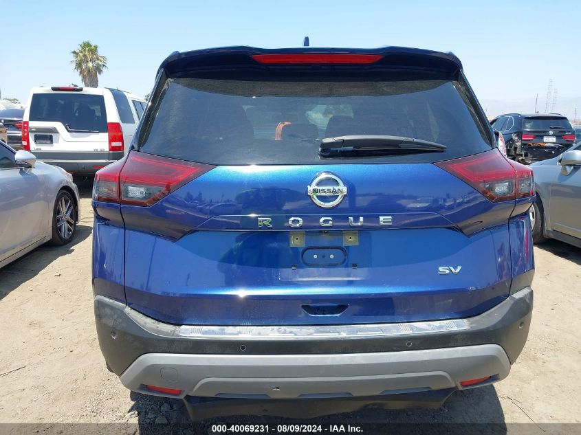 2021 Nissan Rogue Sv Fwd VIN: JN8AT3BA8MW025416 Lot: 40069231