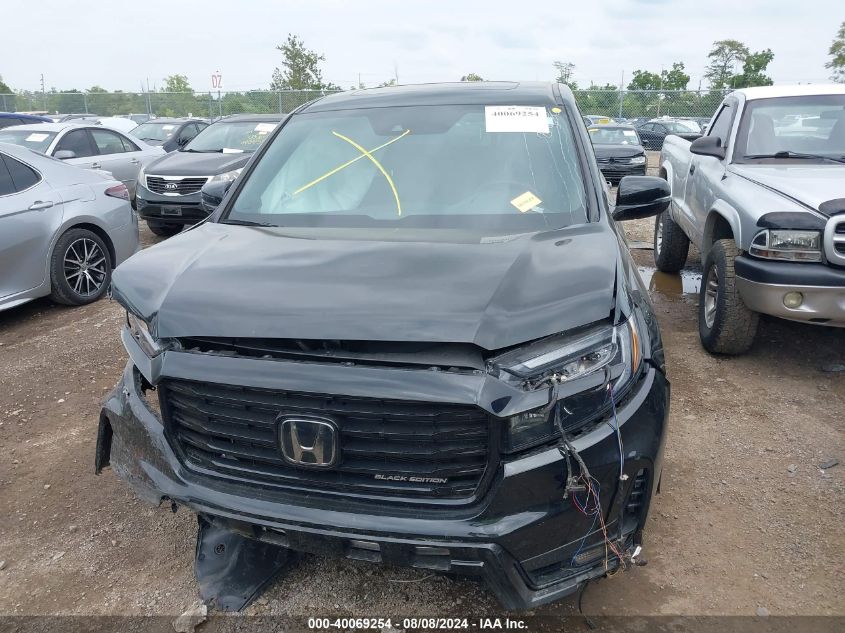 2023 Honda Ridgeline Black Edition VIN: 5FPYK3F81PB016691 Lot: 40069254