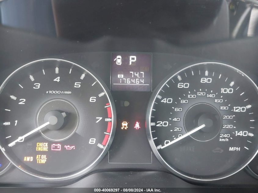 2012 Subaru Legacy 2.5I Limited VIN: 4S3BMCL62C3009476 Lot: 40069297