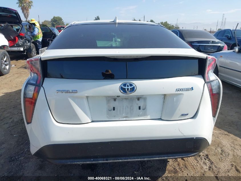 2016 Toyota Prius Two Eco VIN: JTDKARFU3G3004878 Lot: 40069321