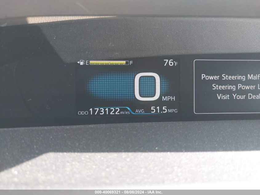 2016 Toyota Prius Two Eco VIN: JTDKARFU3G3004878 Lot: 40069321