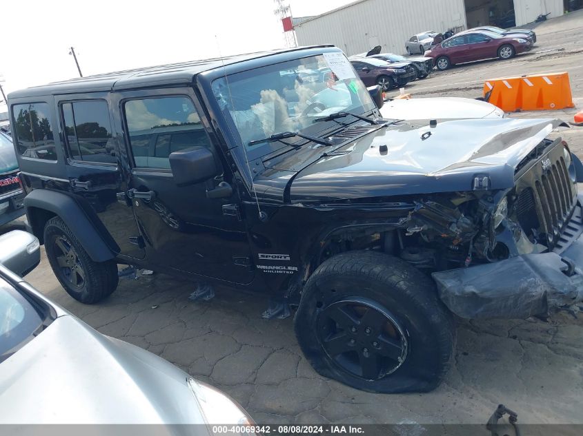 2016 Jeep Wrangler Unlimited Sport VIN: 1C4BJWDG1GL278771 Lot: 40069342