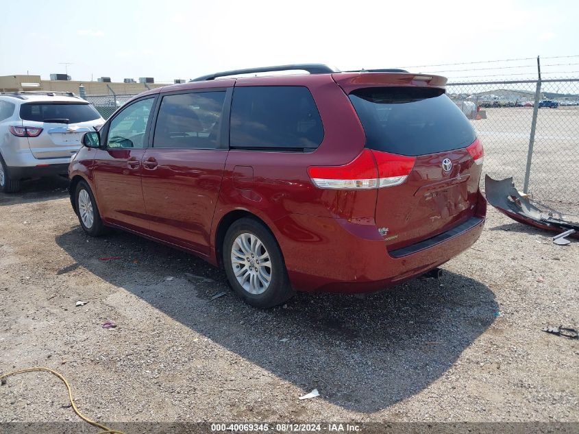 2011 Toyota Sienna Xle V6 VIN: 5TDYK3DC7BS135995 Lot: 40069345