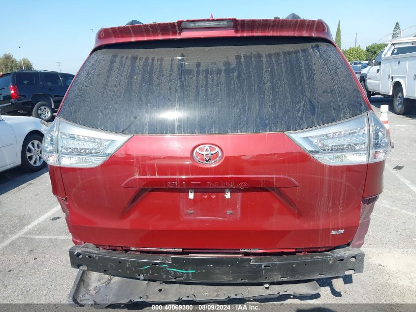 2019 Toyota Sienna Se 8 Passenger VIN: 5TDXZ3DC0KS990156 Lot: 40069380