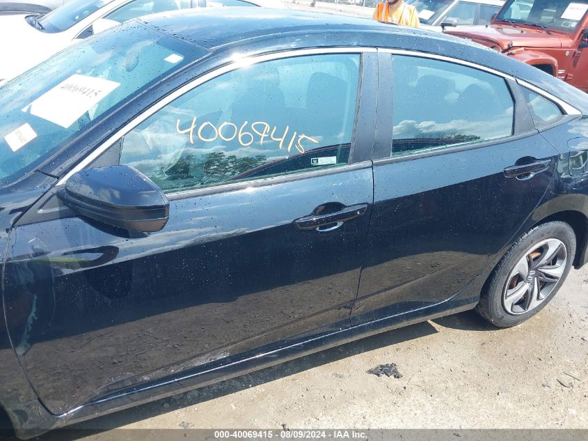 2019 Honda Civic Lx VIN: 19XFC2F66KE024242 Lot: 40069415