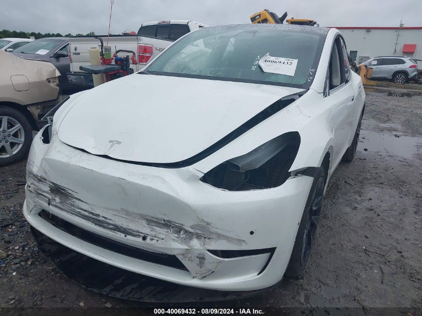 2021 Tesla Model Y VIN: 5YJYGAEE1MF257457 Lot: 40069432