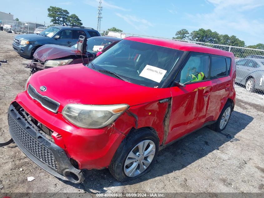 2016 Kia Soul + VIN: KNDJP3A59G7822115 Lot: 40069630