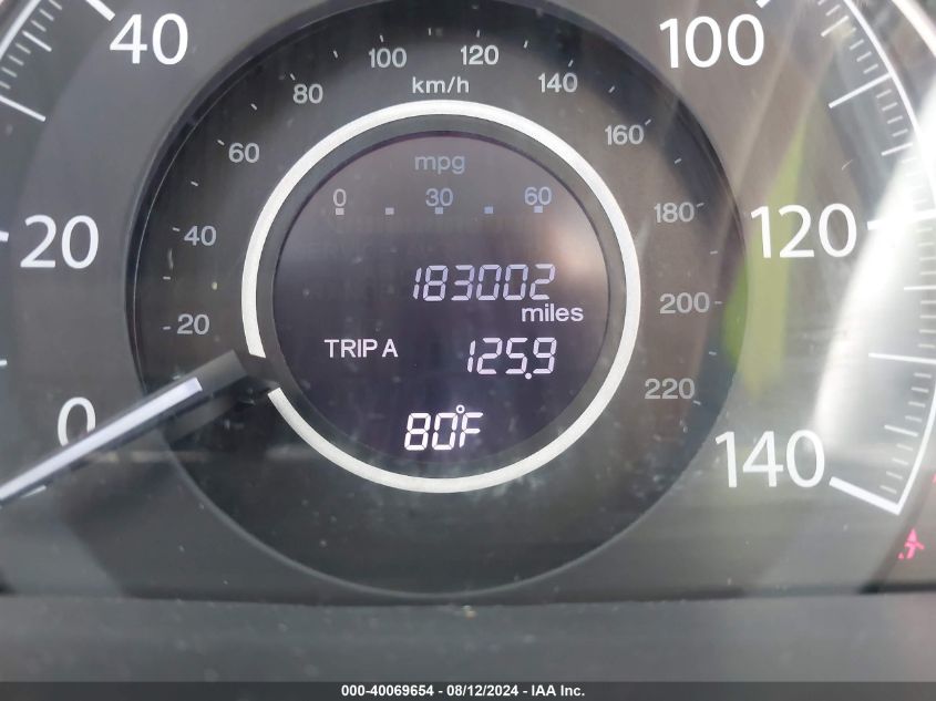 2012 Honda Cr-V Ex-L VIN: 5J6RM4H75CL082440 Lot: 40069654