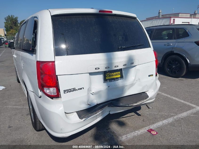 2018 Dodge Grand Caravan Se VIN: 2C4RDGBG1JR296782 Lot: 40069697