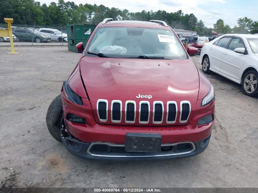 2014 Jeep Cherokee Limited VIN: 1C4PJMDS0EW214649 Lot: 40069764