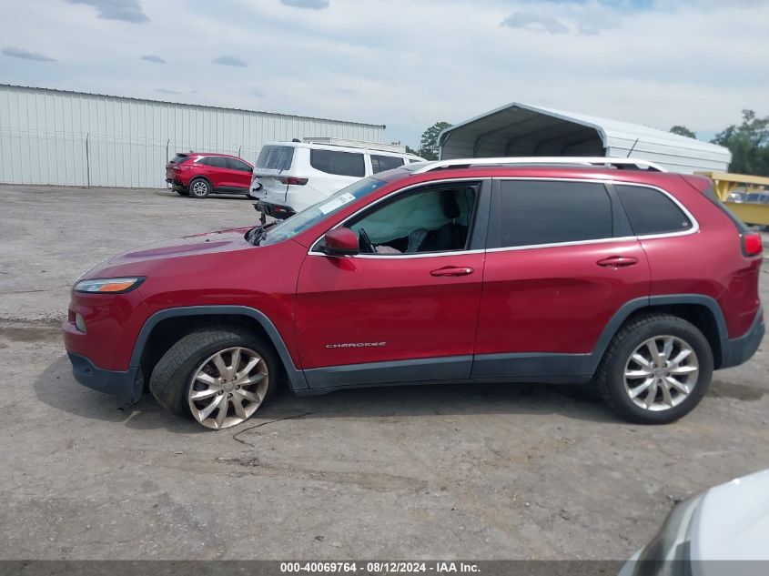 2014 Jeep Cherokee Limited VIN: 1C4PJMDS0EW214649 Lot: 40069764