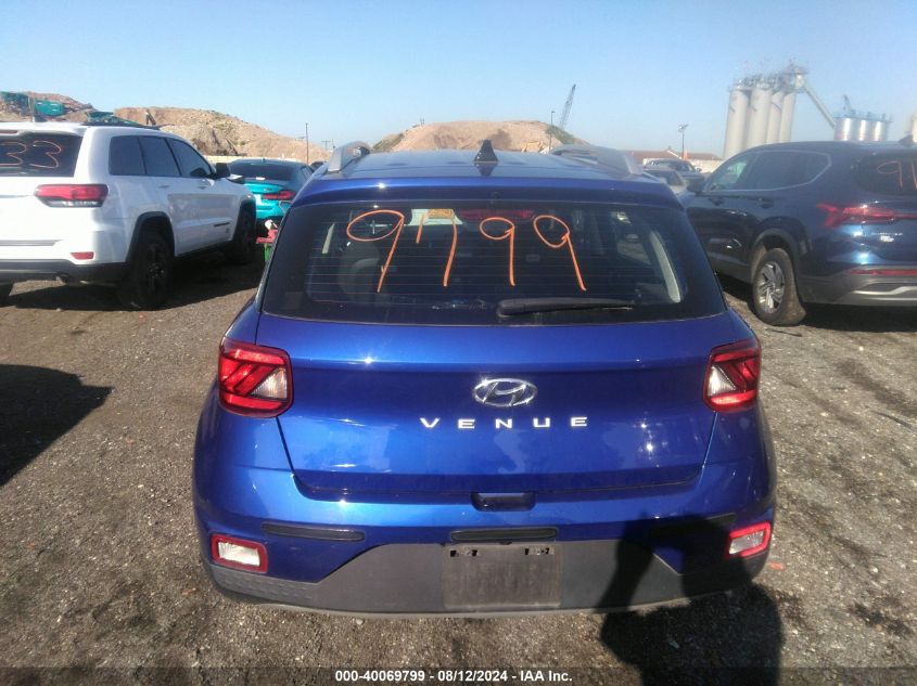 2021 Hyundai Venue Sel VIN: KMHRC8A38MU089767 Lot: 40069799