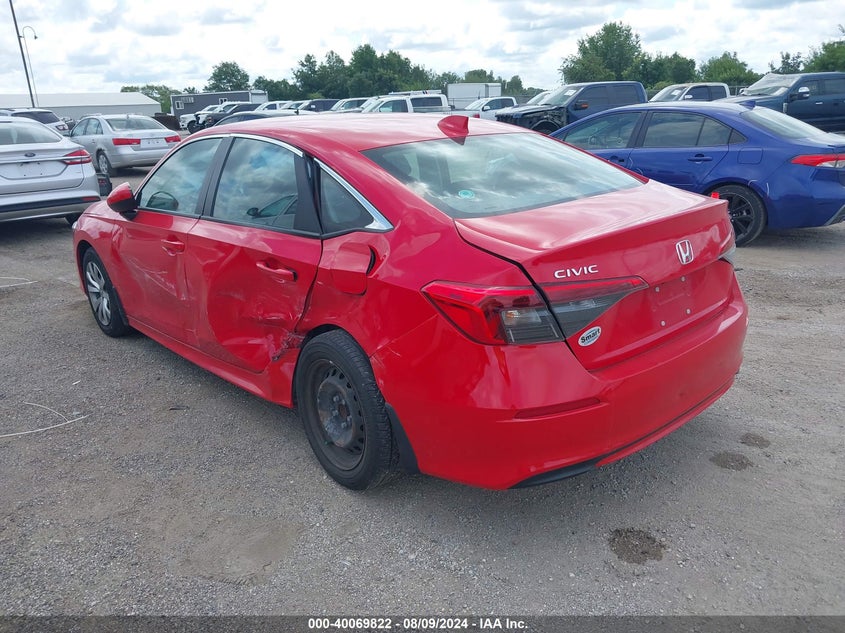 2022 HONDA CIVIC 2.0L I-4 DI, DOHC, V(VIN: 2HGFE2F24NH523364