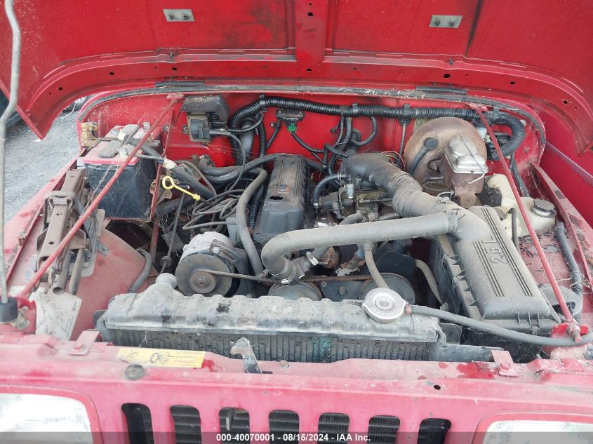 1990 Jeep Wrangler / Yj S VIN: 2J4FY19E8LJ531652 Lot: 40070001