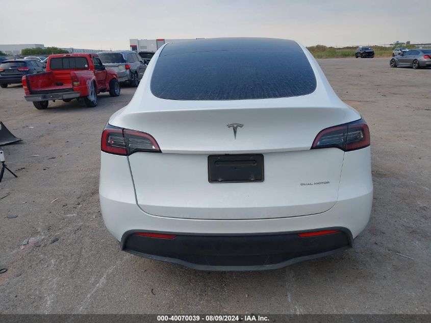 2023 Tesla Model Y Awd/Long Range Dual Motor All-Wheel Drive VIN: 7SAYGDEE0PA096072 Lot: 40070039