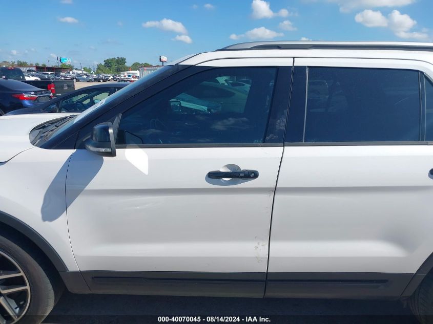 2018 Ford Explorer Sport VIN: 1FM5K8GT2JGA03405 Lot: 40070045