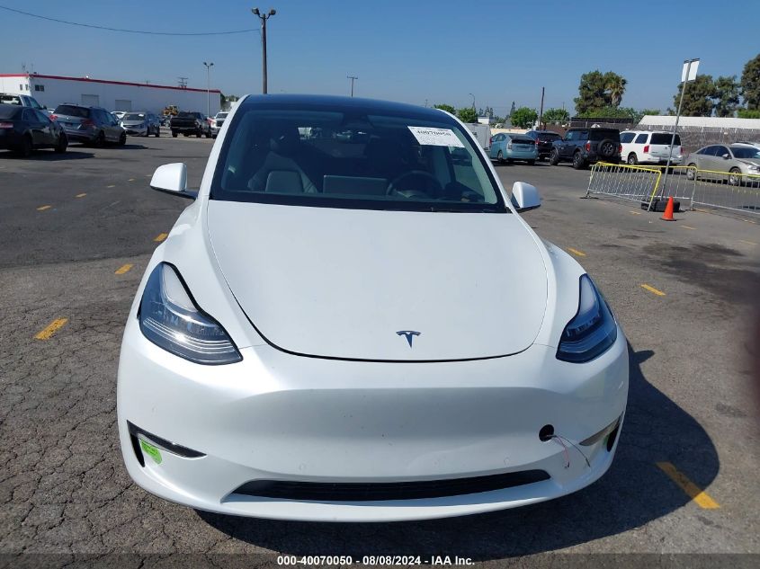 2022 Tesla Model Y Long Range Dual Motor All-Wheel Drive VIN: 7SAYGDEE0NA022857 Lot: 40070050