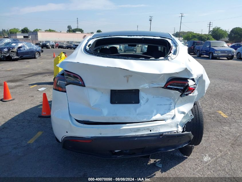 2022 Tesla Model Y Long Range Dual Motor All-Wheel Drive VIN: 7SAYGDEE0NA022857 Lot: 40070050