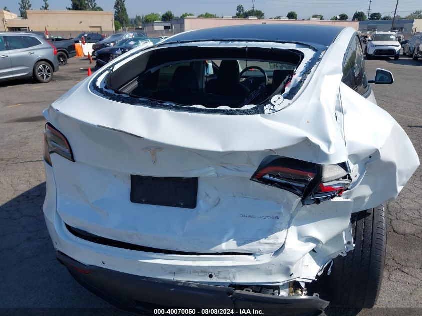 2022 Tesla Model Y Long Range Dual Motor All-Wheel Drive VIN: 7SAYGDEE0NA022857 Lot: 40070050