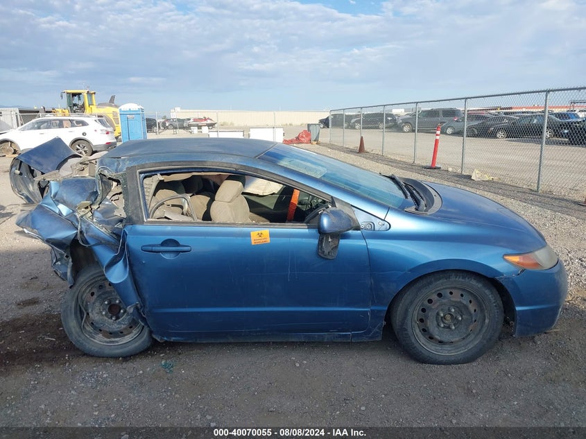 2008 Honda Civic Lx VIN: 2HGFG12688H502485 Lot: 40070055