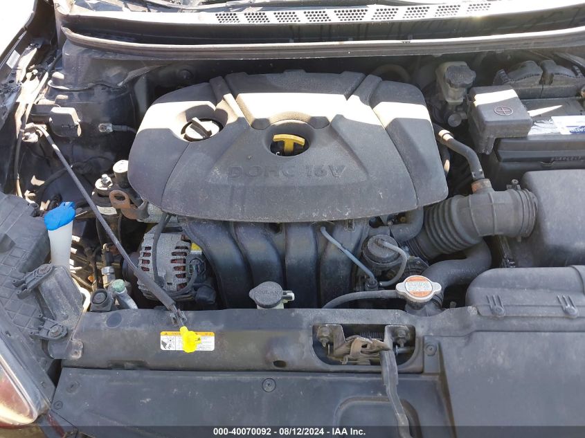 2012 Hyundai Elantra Limited (Ulsan Plant) VIN: KMHDH4AE2CU199556 Lot: 40070092