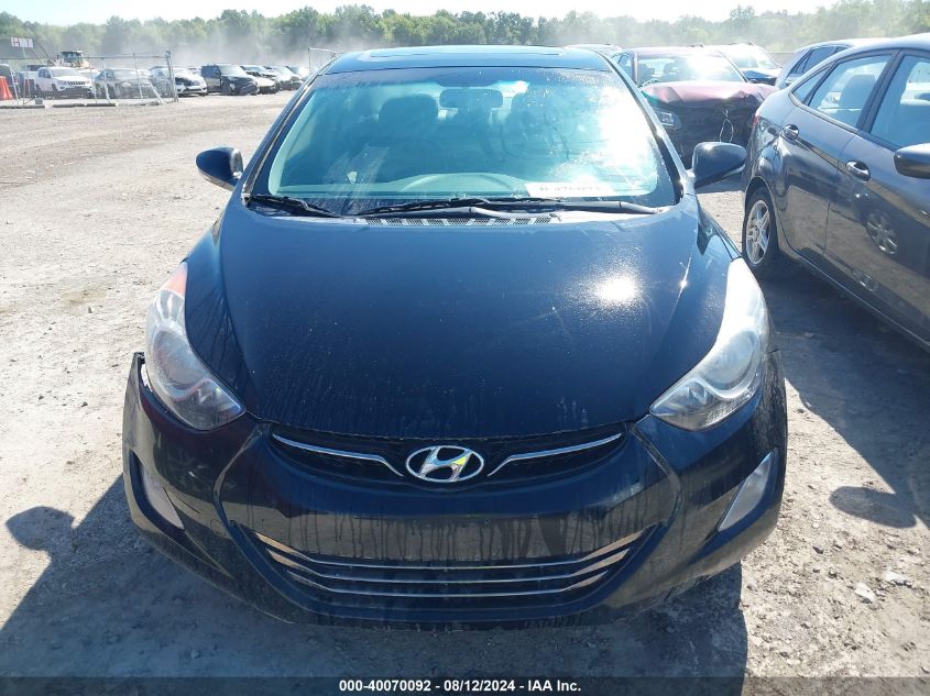 2012 Hyundai Elantra Limited (Ulsan Plant) VIN: KMHDH4AE2CU199556 Lot: 40070092
