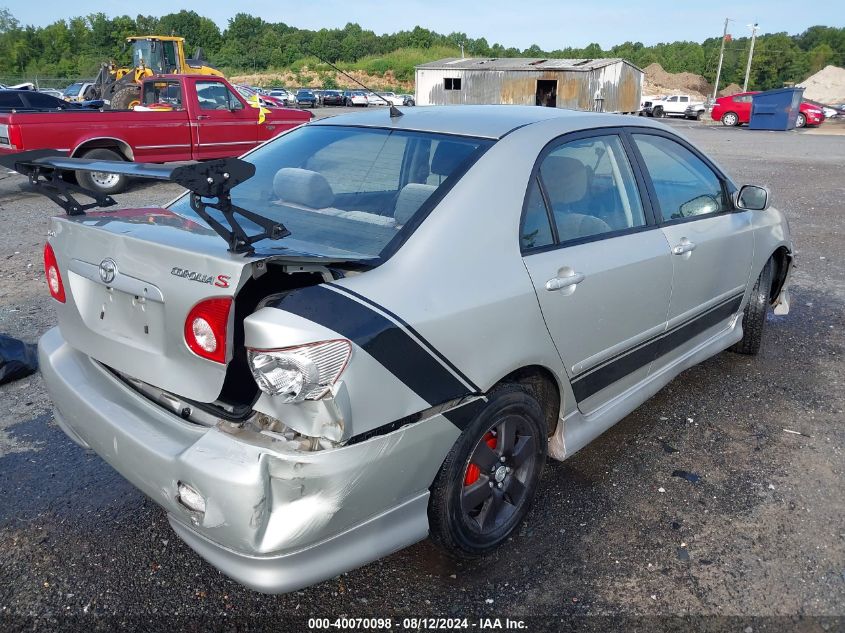2004 Toyota Corolla S VIN: 2T1BR32E64C256812 Lot: 40070098