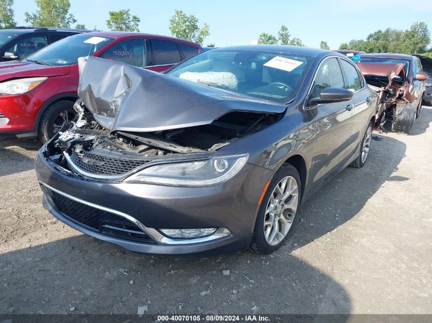 2015 Chrysler 200 C VIN: 1C3CCCEG4FN618529 Lot: 40070105