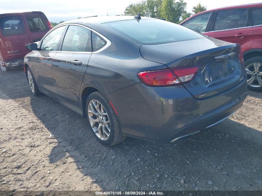 2015 Chrysler 200 C VIN: 1C3CCCEG4FN618529 Lot: 40070105