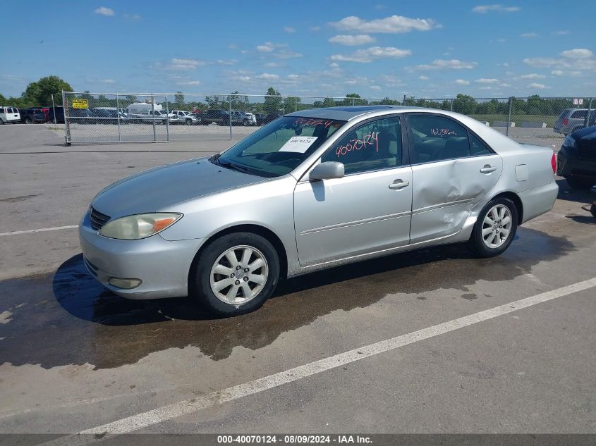 2003 Toyota Camry Le/Xle/Se VIN: 4T1BE30KX3U657328 Lot: 40070124