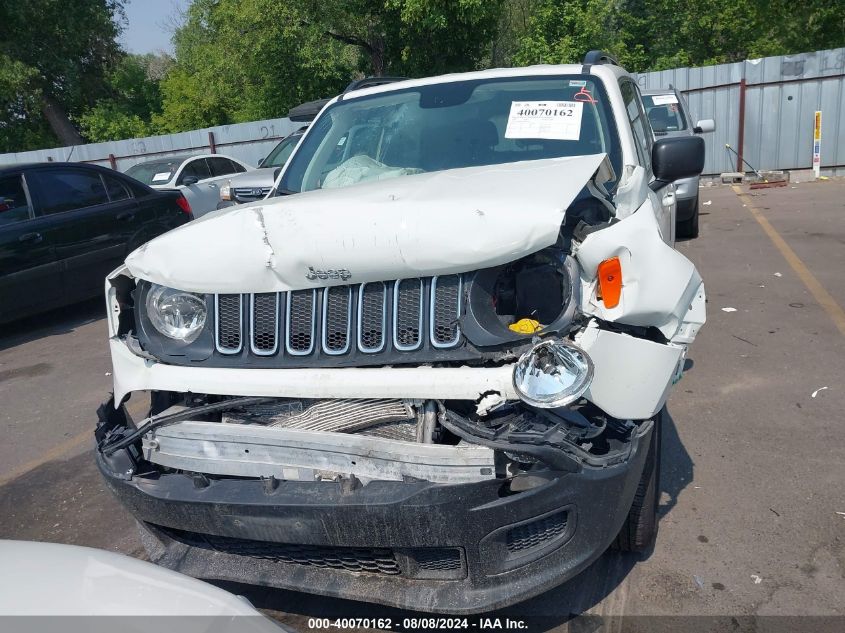 2018 Jeep Renegade Sport 4X4 VIN: ZACCJBAB7JPH29551 Lot: 40070162